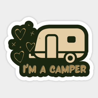 I am a Camper Sticker